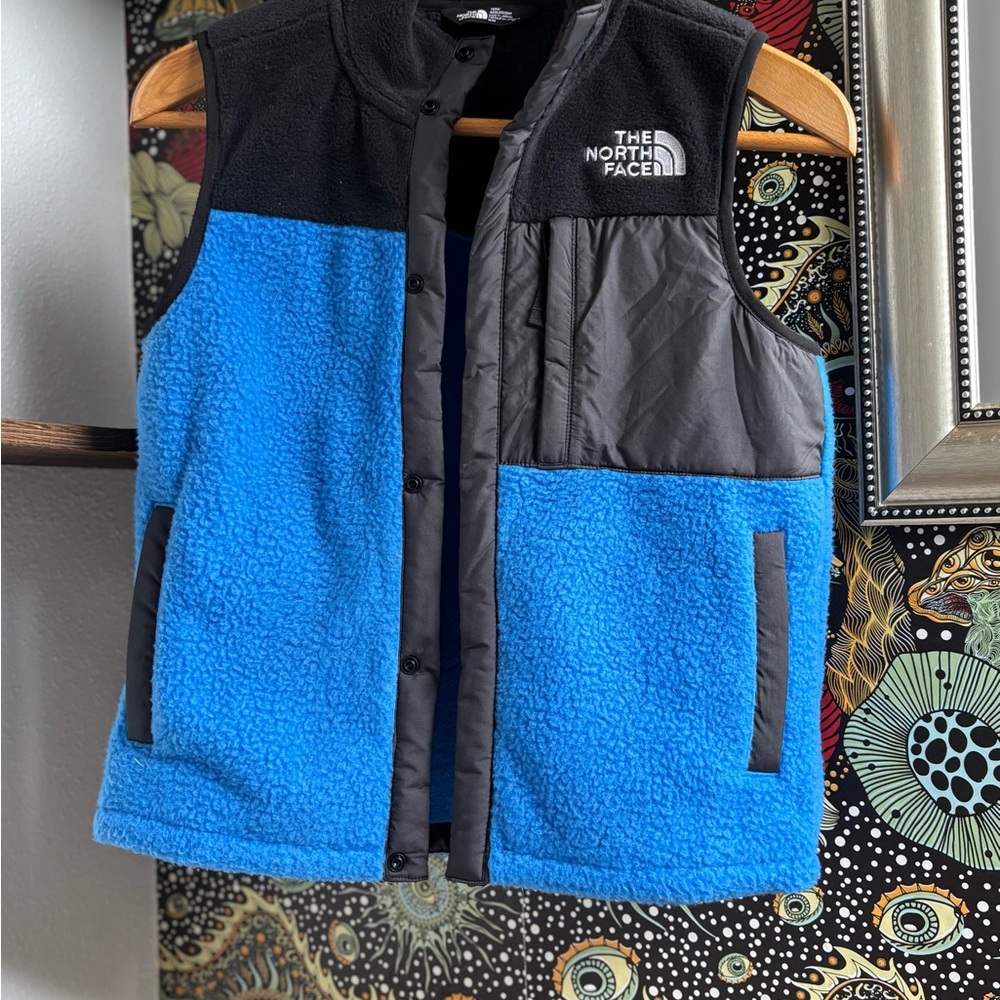 The North Face Kids Black and Blue Vest